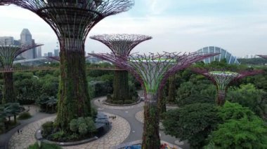 Marina Körfezi, Singapur - 13 Temmuz 2022: Singapur Tarihi Binalar ve Turist Çekimleri