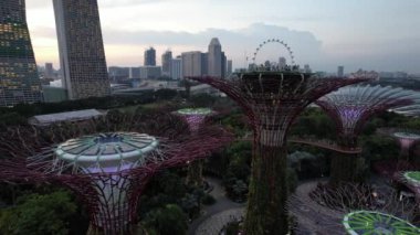 Marina Körfezi, Singapur - 13 Temmuz 2022: Singapur Tarihi Binalar ve Turist Çekimleri