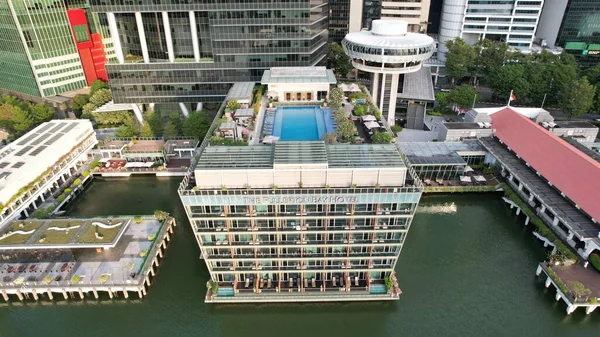 Marina Bay Singapore July 2022 Landmark Buildings Tourist Attractions Singapore — Φωτογραφία Αρχείου