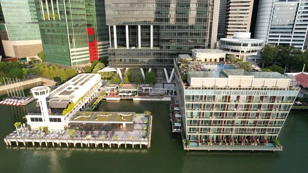 Marina Bay Singapore Juli 2022 Bezienswaardige Gebouwen Toeristische Attracties Van — Stockfoto