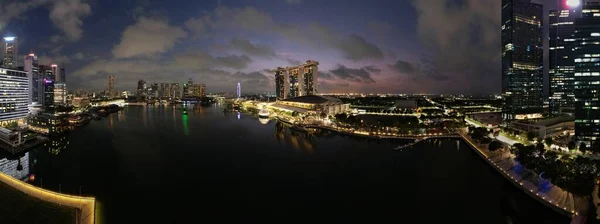 Marina Bay Singapore July 2022 Landmark Buildings Tourist Attractions Singapore — Fotografia de Stock