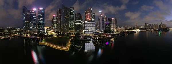 Marina Bay Singapore July 2022 Landmark Buildings Tourist Attractions Singapore — Stok fotoğraf