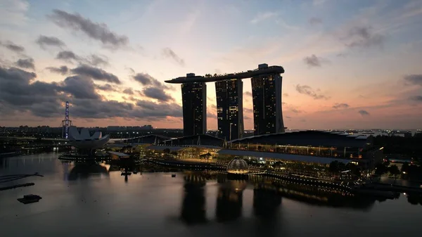 Marina Bay Singapore July 2022 Landmark Buildings Tourist Attractions Singapore — Stock Photo, Image