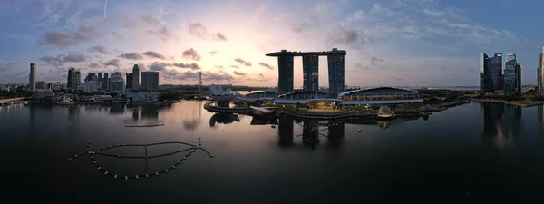 Marina Bay Singapore July 2022 Landmark Buildings Tourist Attractions Singapore — Fotografia de Stock