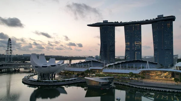 Marina Bay Singapore July 2022 Landmark Buildings Tourist Attractions Singapore — 图库照片