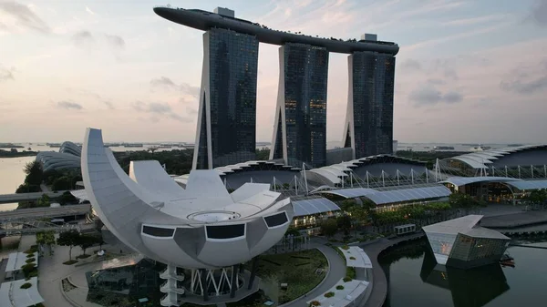 Marina Bay Singapore July 2022 Landmark Buildings Tourist Attractions Singapore —  Fotos de Stock