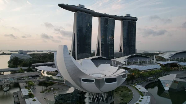 Marina Bay Singapura Julho 2022 Landmark Buildings Tourist Attractions Singapore — Fotografia de Stock