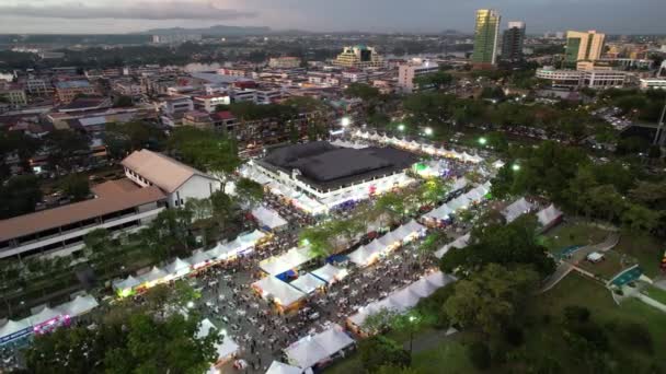 Kuching Malaysia August 2022 Annual Kuching Festival Street Fair — Stock Video