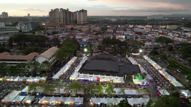 Kuching Malaysia August 2022 Annual Kuching Festival Street Fair — Stockvideo