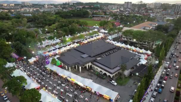 Kuching Malaysia August 2022 Annual Kuching Festival Street Fair — Stockvideo