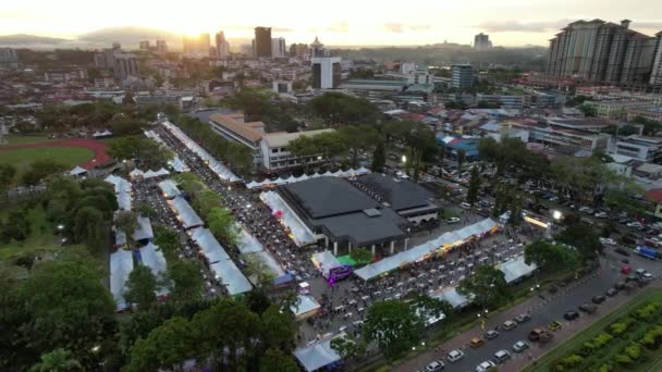 Kuching Malaysia August 2022 Annual Kuching Festival Street Fair — стокове відео