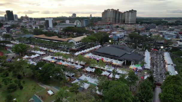 Kuching Malaysia August 2022 Annual Kuching Festival Street Fair — Video Stock