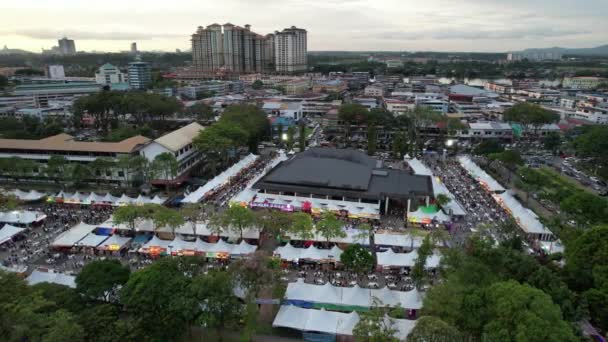 Kuching Malaysia August 2022 Annual Kuching Festival Street Fair — стокове відео