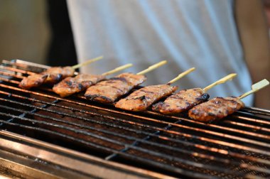 Kuching, Malezya - 1 Ağustos 2022: Geleneksel Kuching Festivali Sokak Fuarı