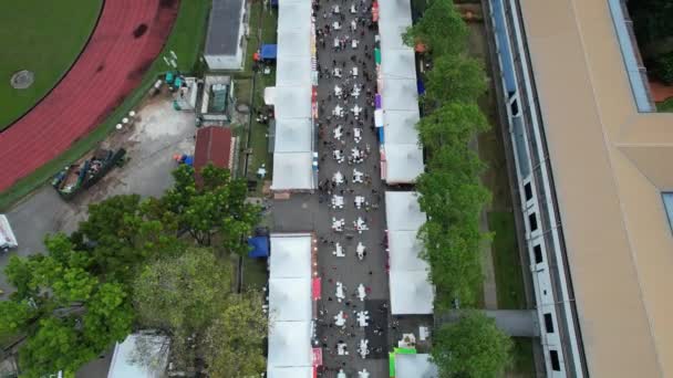 Kuching Malajsie Srpna 2022 Annual Kuching Festival Street Fair — Stock video
