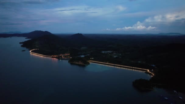 Batang Dam Sarawak Borneo Malaysia — Stok Video