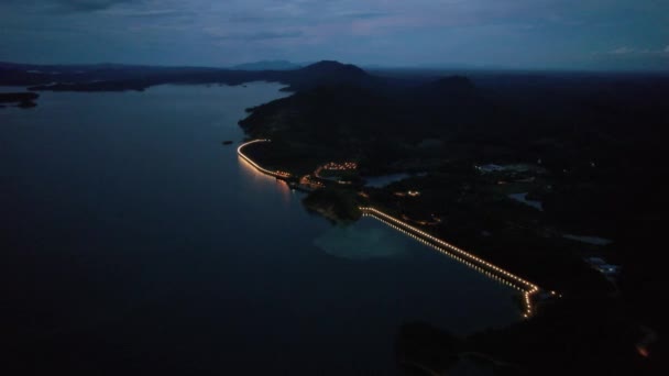 Плотина Батанг Сараваке Борнео Малайзия — стоковое видео