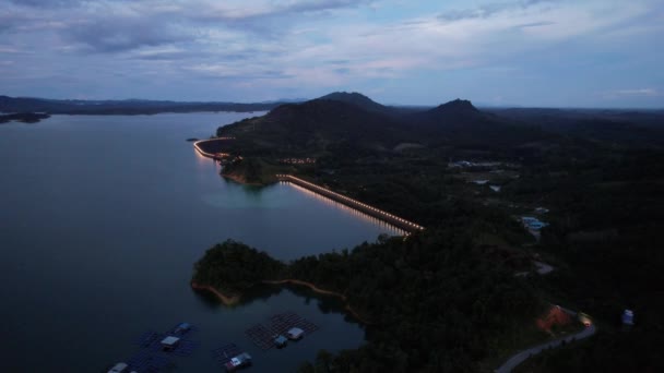 Batang Dam Sarawak Borneo Malaysia — Stock Video