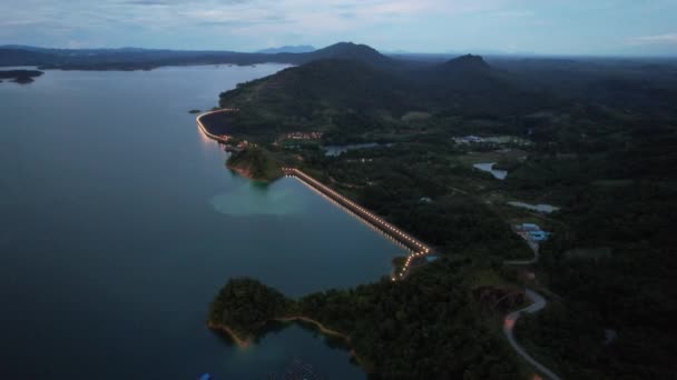 Batang Dam Sarawak Borneo Malaysia — Stock Video