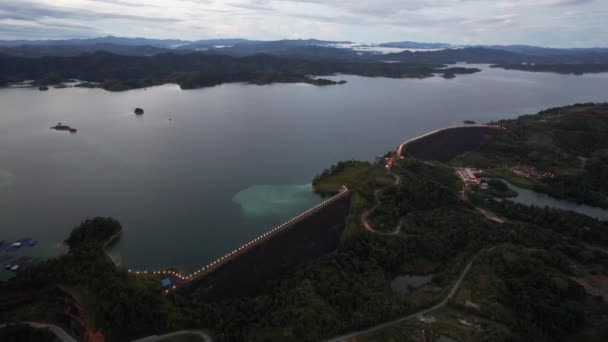 Batang Dam Sarawak Borneo Malaysia — Stok Video
