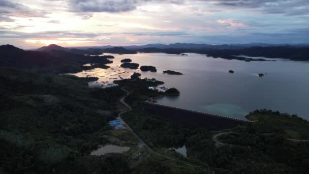 Batang Dam Sarawak Borneo Malaysia — Vídeo de Stock