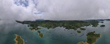 The Batang Ai Dam of Sarawak, Borneo, Malaysia clipart