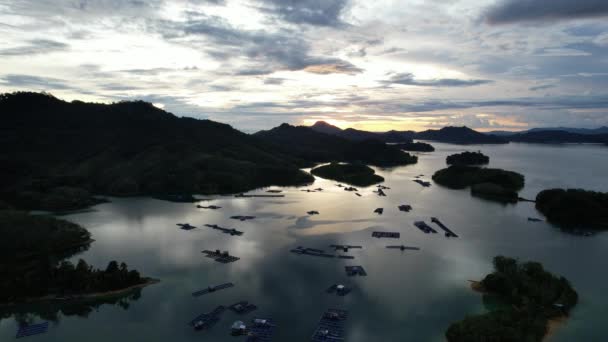 Batang Dam Sarawak Borneo Malaysia — Vídeo de stock