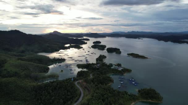 Batang Dam Sarawak Borneo Malaysia — Vídeo de Stock