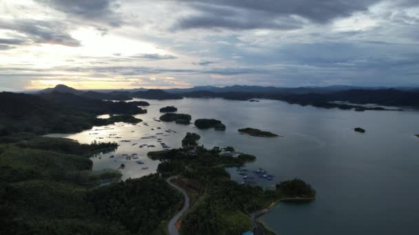 Batang Dam Sarawak Borneo Malaysia — Wideo stockowe