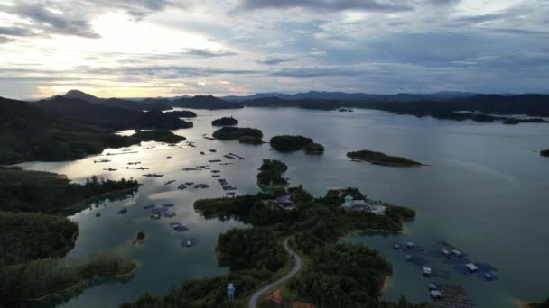 Batang Dam Sarawak Borneo Malaysia — Vídeos de Stock