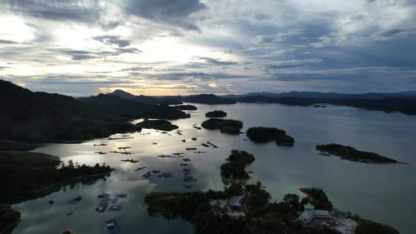 Batang Dam Sarawak Borneo Malaysia — Vídeos de Stock