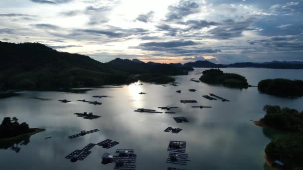 Batang Dam Sarawak Borneo Malaysia — Stok Video