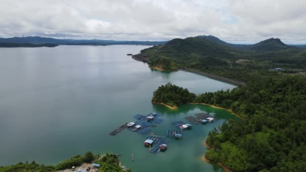 Batang Dam Sarawak Borneo Malaysia — Stock Video