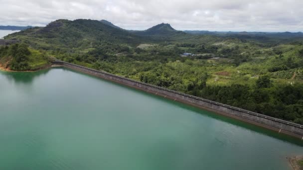 Batang Dam Sarawak Borneo Malaysia — Stok Video