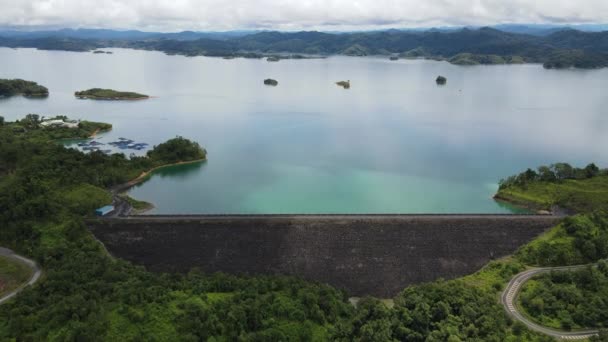 Batang Dam Sarawak Borneo Malaysia — Stockvideo
