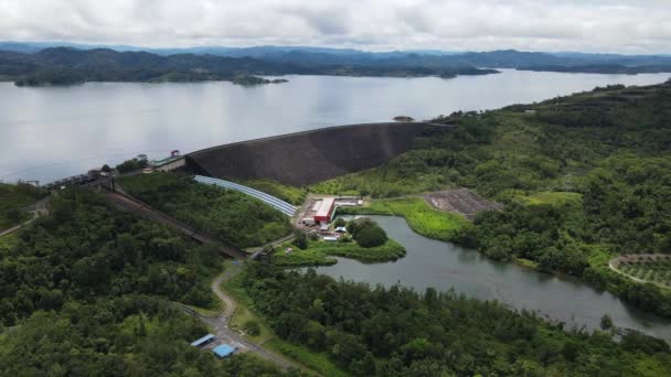 Batang Dam Sarawak Borneo Malaysia — Stockvideo