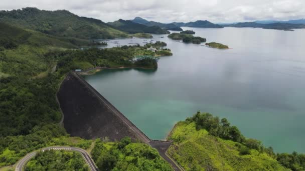 Batang Dam Sarawak Borneo Malaysia — Stok Video
