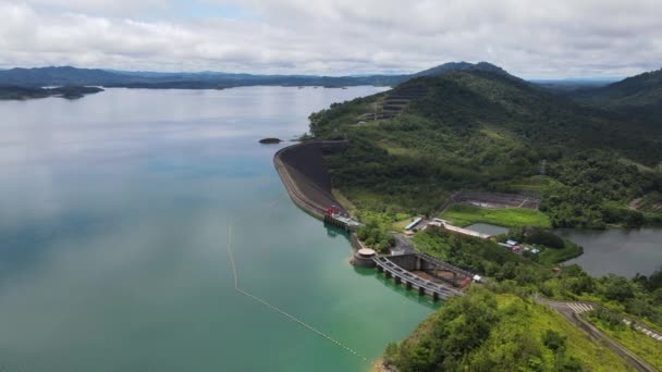 Batang Dam Sarawak Borneo Malaysia — Stock Video