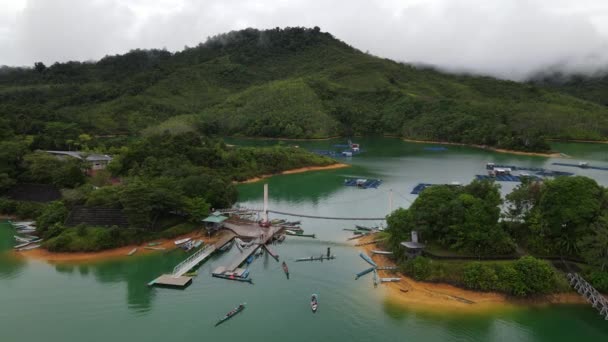 Batang Dam Sarawak Borneo Malaysia — Stok video