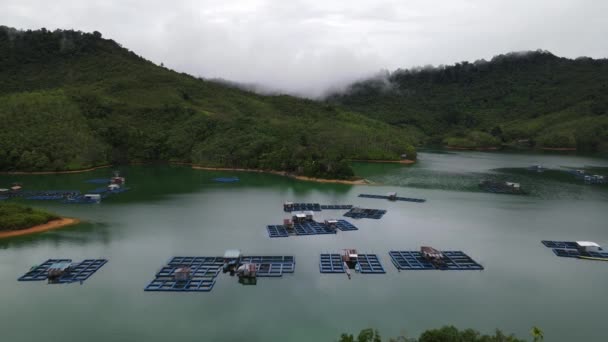 Batang Dam Sarawak Borneo Malaysia — Stock Video