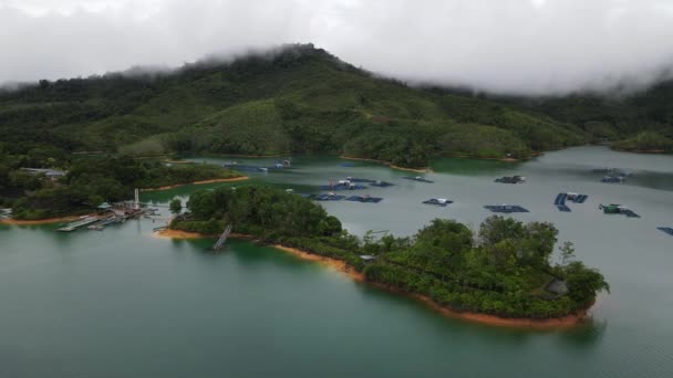 Batang Dam Sarawak Borneo Malaysia — Stock video