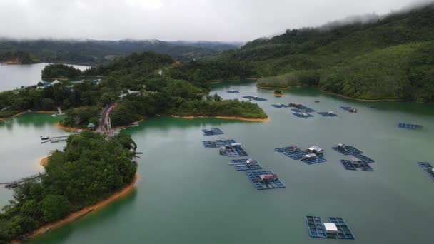 Batang Dam Sarawak Borneo Malaysia — Stock Video