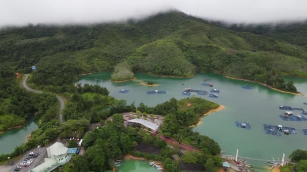 Batang Dam Sarawak Borneo Malaysia — Stockvideo