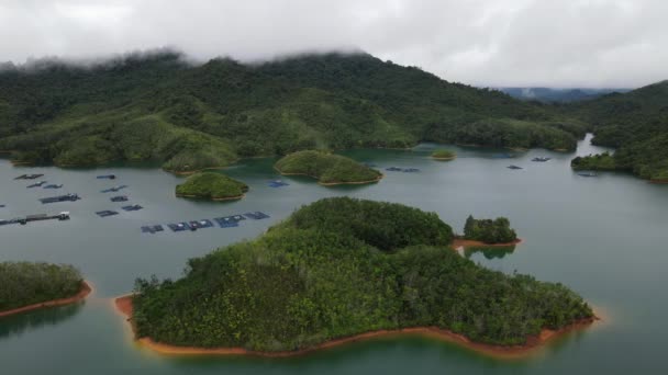 Batang Dam Sarawak Borneo Malaysia — Wideo stockowe