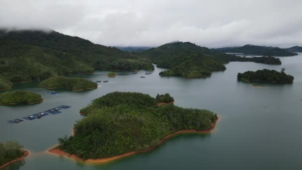 Batang Dam Sarawak Borneo Malaysia — Stockvideo