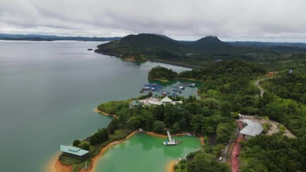 Batang Dam Sarawak Borneo Malaysia — Wideo stockowe