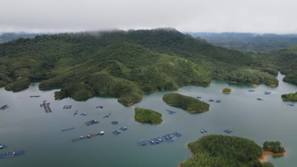 Batang Dam Sarawak Borneo Malaysia — Vídeo de Stock