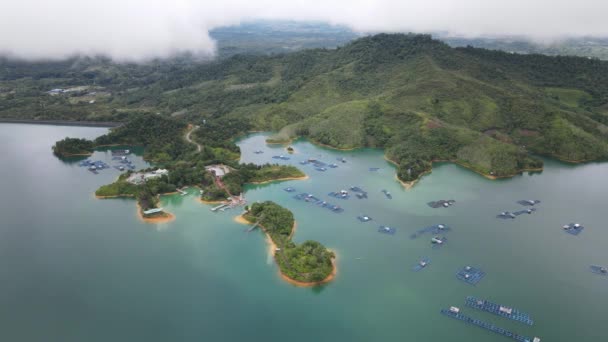 Batang Dam Sarawak Borneo Malaysia — Stok Video