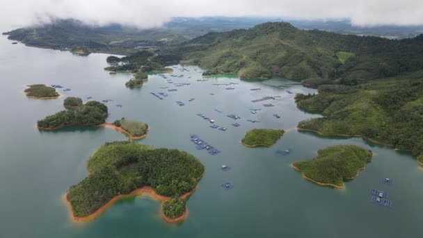 Batang Dam Sarawak Borneo Malaysia — Vídeo de Stock