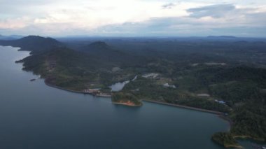 Aerial View of Fish Farms in Norway